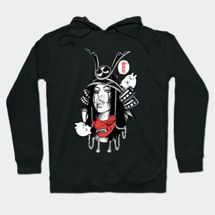 Cool Samurai Mask Girl Hoodie